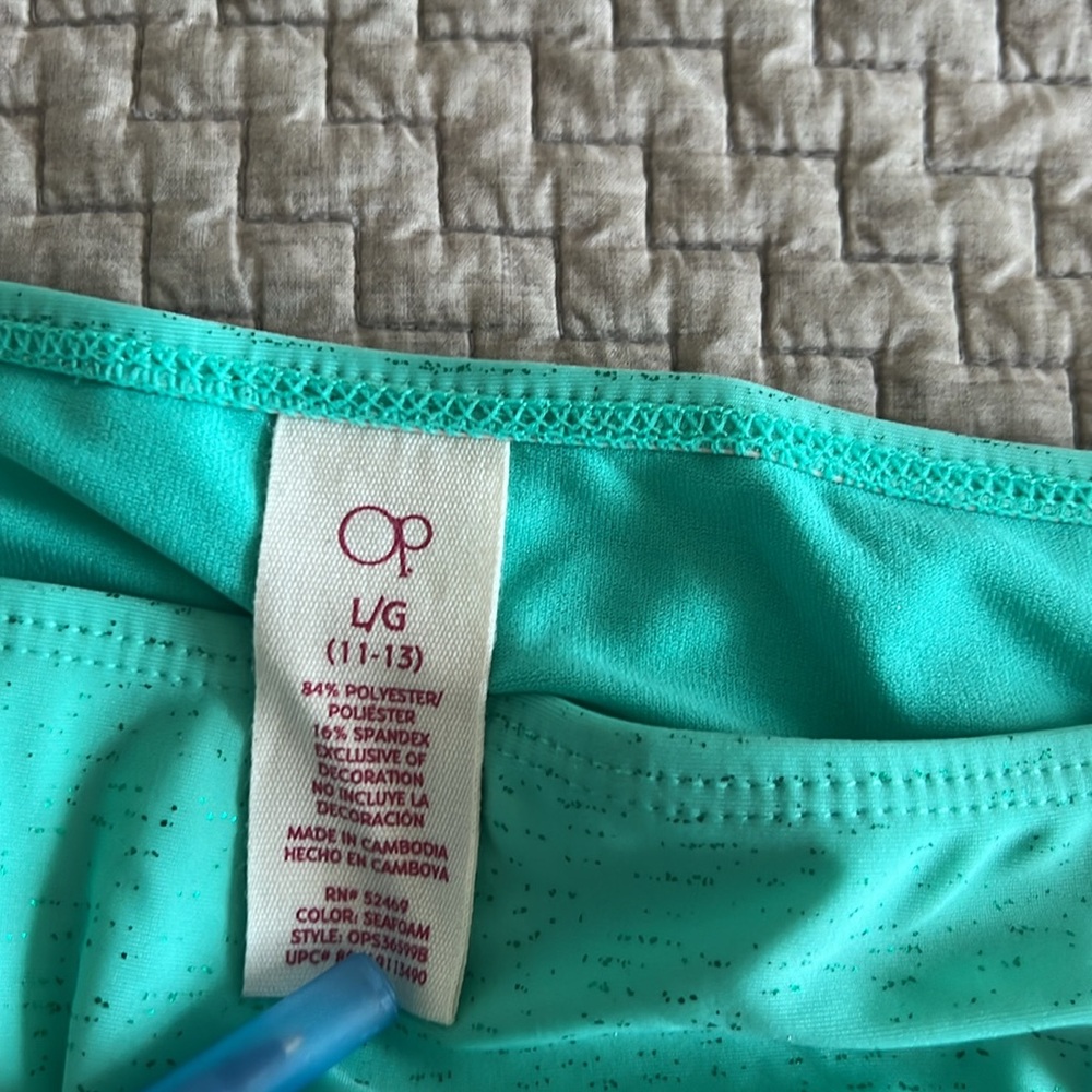 Juniors OP brand bikini bottom. Size L. Like new! - Picture 2 of 5